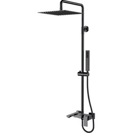 Душевая стойка Boheme Qubic 478-SGM, shine gun metal, Цвет производителя: shine gun metal фото 