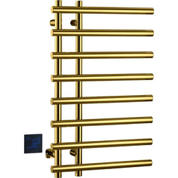 Полотенцесушитель электрический Boheme Venturo П8 100x800 мм 722-G, gold, Цвет производителя: gold фото 