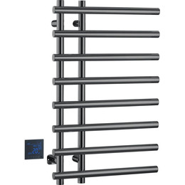 Полотенцесушитель электрический Boheme Venturo П8 100x800 мм 722-SGM, shine gun metal, Цвет производителя: shine gun metal фото 