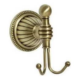 Двойной крючок Boheme Hermitage 10325, бронза фото 