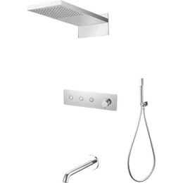 Душевая система для ванны Boheme Fusion 130-2-CR (со скрытой частью) chrome, Цвет производителя: chrome фото 