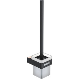 Ёршик для унитаза Boheme Q 10954-G-B, чёрный матовый, Цвет производителя: чёрный матовый фото 