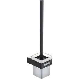 Ёршик для унитаза Boheme Q 10954-CR-B, black chrome, Цвет производителя: black chrome фото 