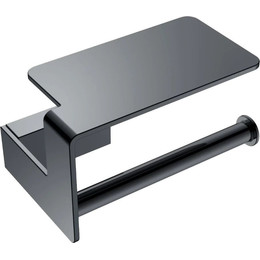 Держатель для туалетной бумаги Boheme Q 10941-SGM, shine gun metal, Цвет производителя: shine gun metal фото 