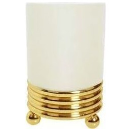 Стакан для зубных щеток Boheme Hermitage 10361, золото, Цвет производителя: золото фото 