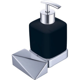 Дозатор для жидкого мыла Boheme New Venturo 10317-CR-B, black chrome, Цвет производителя: black chrome фото 