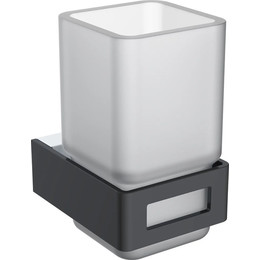 Стакан для зубных щеток Boheme Q 10944-CR-B, black chrome, Цвет производителя: black chrome фото 