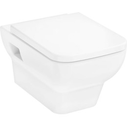Унитаз подвесной безободковый Hansgrohe CreekTide Q HGSET001 с крышкой микролифт фото 