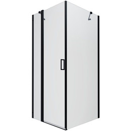 Душевое ограждение Triton Йота 90x90 см, чёрный/прозрачное фото 
