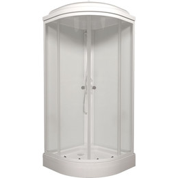 Душевая кабина Triton Экстра А 88x88 см, белый/прозрачное фото 