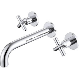 Смеситель для раковины настенный Abber Wasser Kreis AF81121 (со скрытой частью), Цвет производителя: хром фото 