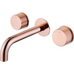 Смеситель для раковины настенный Abber Wasser Kreis AF81122RG (со скрытой частью) розовое золото, Цвет производителя: розовое золото фото 