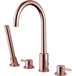 Смеситель для ванны Abber Wasser Kreis AF8113RG, розовое золото, Цвет производителя: розовое золото фото 