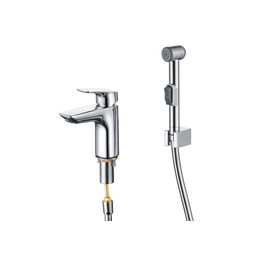 Смеситель для раковины с лейкой для биде Aquatek Вега AQ1012CR, Цвет производителя: хром фото 