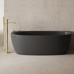 Ванна карбоновая Abber Karbon 170x80 см AK9004, чёрный фото 