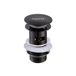 Донный клапан Aquatek  AQ6001MB, чёрный матовый фото 