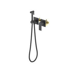Набор для гигиенического душа Aquatek Лира AQ1420MB (со скрытой частью) чёрный матовый фото 