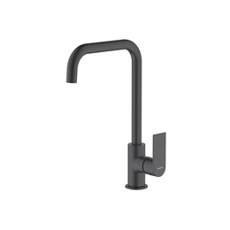 Смеситель для кухни Aquatek Лира AQ1480MB, чёрный матовый, Цвет производителя: чёрный матовый фото 