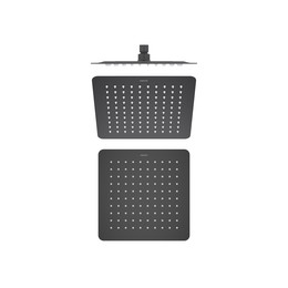 Верхний душ Aquatek 250x250 мм AQ2072MB, чёрный матовый фото 