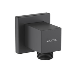 Шланговое подсоединение Aquatek AQ2458MB, чёрный матовый фото 