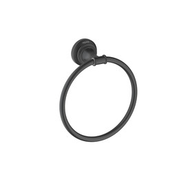 Кольцо для полотенец Aquatek Классик AQ4512MB, цвет чёрный матовый фото 