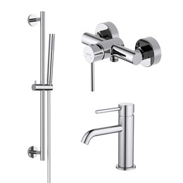 Набор смесителей 3 в 1 для душа Aquatek Европа AQ1331CR, Цвет производителя: хром фото 