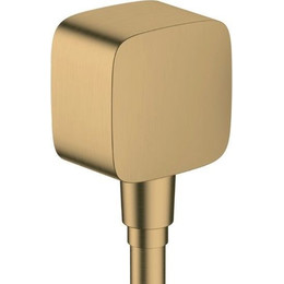 Шланговое подсоединение Hansgrohe FixFit 26457140, бронза шлифованная фото 