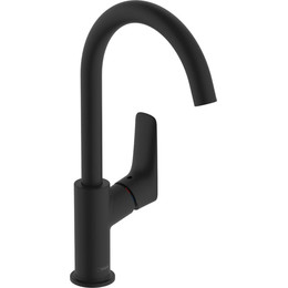 Смеситель для раковины Hansgrohe Logis 71130670, чёрный матовый фото 