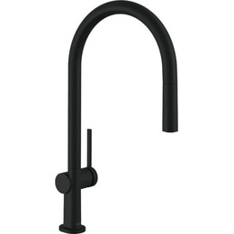 Смеситель для кухни Hansgrohe Talis M54 72802670, чёрный матовый фото 