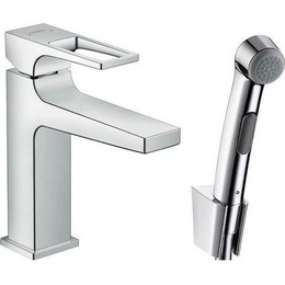 Смеситель для раковины с лейкой для биде Hansgrohe Metropol 110 74522000 фото 