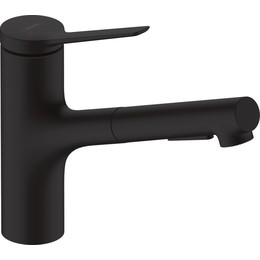 Смеситель для кухни Hansgrohe Zesis M33 74800670, чёрный матовый фото 