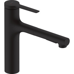 Смеситель для кухни Hansgrohe Zesis M33 74801670, чёрный матовый фото 