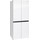 Холодильник Side by Side NordFrost RFQ 450 NFGW inverter (белое стекло) - Холодильник Side by Side NordFrost RFQ 450 NFGW inverter (белое стекло) фото