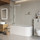 Шторка для ванны BelBagno 80 см LUCE-VF-11-80/145-C-Cr, хром/прозрачное - Шторка для ванны BelBagno 80 см LUCE-VF-11-80/145-C-Cr, хром/прозрачное фото
