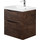 Тумба подвесная с раковиной BelBagno MARINO-H60-600-2C-SO-RW-P 60 см (раковина чёрная BB600/450-LV-ART-AST-NERO) Rovere Moro - Тумба подвесная с раковиной BelBagno MARINO-H60-600-2C-SO-RW-P 60 см (раковина чёрная BB600/450-LV-ART-AST-NERO) Rovere Moro фото