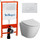 Инсталляция с подвесным унитазом комплект: BelBagno BB026/BB082BL с подвесным безободковым унитазом Niagara Vista NG-9301 сиденье микролифт, крепление, кнопка смыва белый глянцевый - Инсталляция с подвесным унитазом комплект: BelBagno BB026/BB082BL с подвесным безободковым унитазом Niagara Vista NG-9301 сиденье микролифт, крепление, кнопка смыва белый глянцевый фото