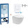 Инсталляция с подвесным унитазом комплект: Grohe Rapid SL 38772001+38732WM0 с подвесным безободковым унитазом Aquatek Европа AQ1900T-00 сиденье микролифт, крепление, кнопка смыва белый матовый (система смыва Торнадо), Цвет производителя: белый матовый - Инсталляция с подвесным унитазом комплект: Grohe Rapid SL 38772001+38732WM0 с подвесным безободковым унитазом Aquatek Европа AQ1900T-00 сиденье микролифт, крепление, кнопка смыва белый матовый (система смыва Торнадо), Цвет производителя: белый матовый фото