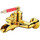 Смеситель для ванны Boheme Vogue 213-MR-R, gold-red - Смеситель для ванны Boheme Vogue 213-MR-R, gold-red фото