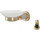 Мыльница Boheme Murano Gold 10903-B-G, золото/чёрный - Мыльница Boheme Murano Gold 10903-B-G, золото/чёрный фото
