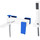 Смеситель для ванны Boheme Q 143-CRUV.2, chrome blue - Смеситель для ванны Boheme Q 143-CRUV.2, chrome blue фото