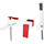 Смеситель для ванны Boheme Q 143-CRR.2, chrome-red - Смеситель для ванны Boheme Q 143-CRR.2, chrome-red фото