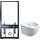 Инсталляция с подвесным биде Azario Grado AZ-8040-1001/F-0053-0025+AZ-0046-BW SP - Инсталляция с подвесным биде Azario Grado AZ-8040-1001/F-0053-0025+AZ-0046-BW SP фото