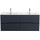 Тумба подвесная с раковиной Cezares DUET-N-1200-4C-SO-2-GR-P 120 см (раковина CZR-8073-120-2) grafito - Тумба подвесная с раковиной Cezares DUET-N-1200-4C-SO-2-GR-P 120 см (раковина CZR-8073-120-2) grafito фото