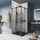 Душевое ограждение BelBagno 90х90 см MARINO-A-2-90-C-NERO (стекло 8 мм), чёрный матовый/прозрачное - Душевое ограждение BelBagno 90х90 см MARINO-A-2-90-C-NERO (стекло 8 мм), чёрный матовый/прозрачное фото