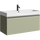 Тумба подвесная с раковиной Aqwella Pure 100 см PUR0110SH, шалфей зелёный, Цвет фасада: зелёный - Тумба подвесная с раковиной Aqwella Pure 100 см PUR0110SH, шалфей зелёный, Цвет фасада: зелёный фото