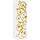 Пенал подвесной Clarberg Elegance 40 см EL0504GL, белый/золото - Пенал подвесной Clarberg Elegance 40 см EL0504GL, белый/золото фото