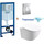 Инсталляция с подвесным унитазом комплект: Grohe Rapid SL 38772001 с подвесным безободковым унитазом Azario Trevi AZ-0093UQ3 TORNADO сиденье микролифт, крепление, кнопка смыва хром - Инсталляция с подвесным унитазом комплект: Grohe Rapid SL 38772001 с подвесным безободковым унитазом Azario Trevi AZ-0093UQ3 TORNADO сиденье микролифт, крепление, кнопка смыва хром фото