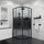 Душевое ограждение Niagara Eco 80x80 см NG-1003-14BLACK, чёрный матовый/мозаика - Душевое ограждение Niagara Eco 80x80 см NG-1003-14BLACK, чёрный матовый/мозаика фото