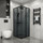 Душевое ограждение Niagara Eco 80x80 см NG-1008-14QT, чёрный матовый/тонированное - Душевое ограждение Niagara Eco 80x80 см NG-1008-14QT, чёрный матовый/тонированное фото