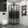 Душевое ограждение Niagara Eco 90x90 см NG-1009-14QBLACK, чёрный матовый/матовое - Душевое ограждение Niagara Eco 90x90 см NG-1009-14QBLACK, чёрный матовый/матовое фото